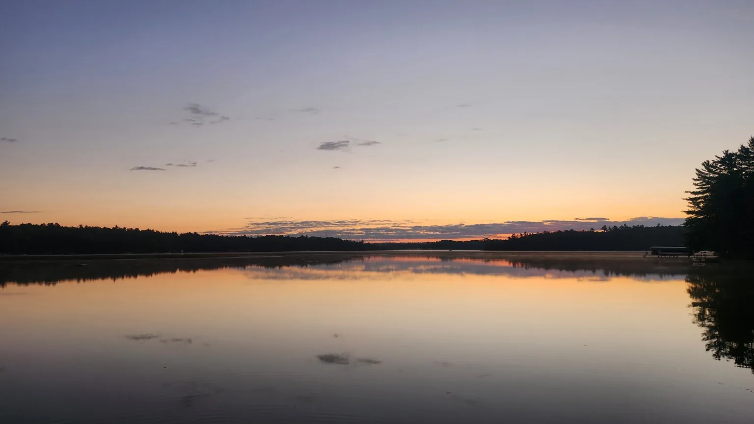 Little St. Germain Lake sunset